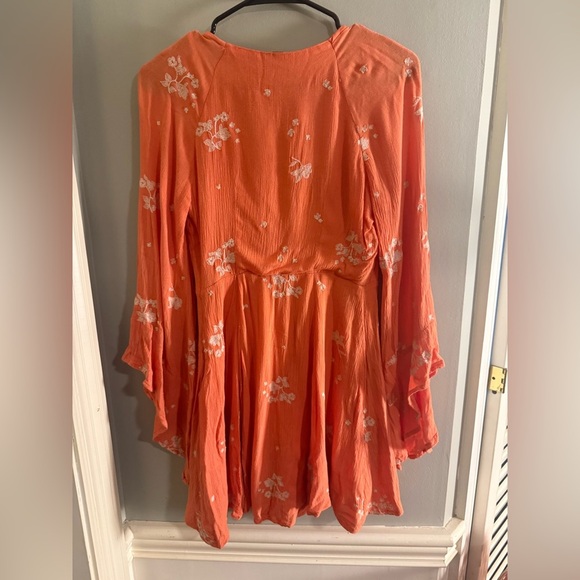 Free People Tangerine Embroidered Dress - Picture 2 of 8